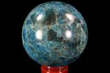 Bargain, Bright Blue Apatite Sphere - Madagascar #90198-1